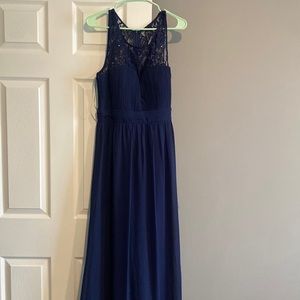Navy blue maxi dress